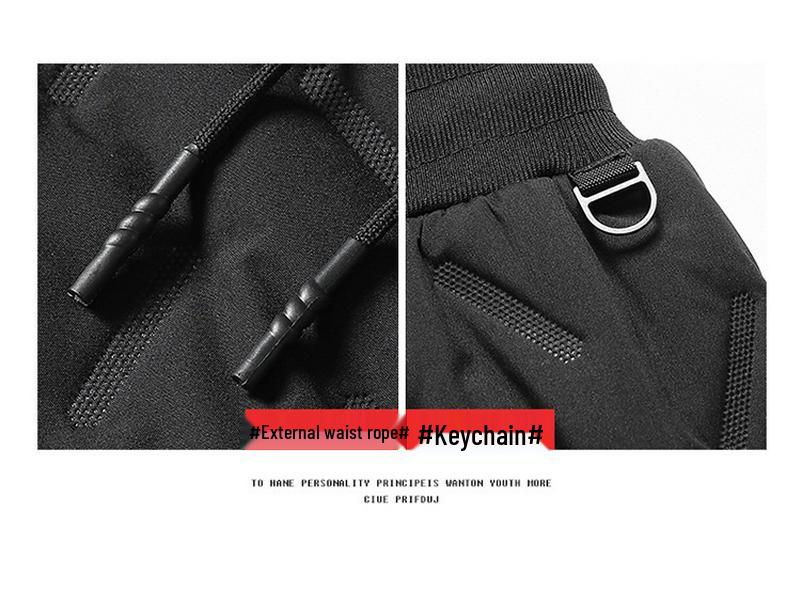 Northeast Snow Men's Fleece-Lined Lambswool Windproof Winter Sweatpants - Thick, Warm, Plus Size