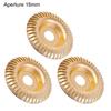 3Pcs Angle Grinder Polishing Pad, Wide Angle Grinder Compatible 4-4.5 Inch with Adapters, Curved Grooved Anti-Clog Teeth for Engraving Polishing