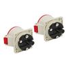 2pcs Industrial Plug Socket 3P+E 4 Pin Connector Waterproof for Construction Parking Lots Trailers 380415V 32A