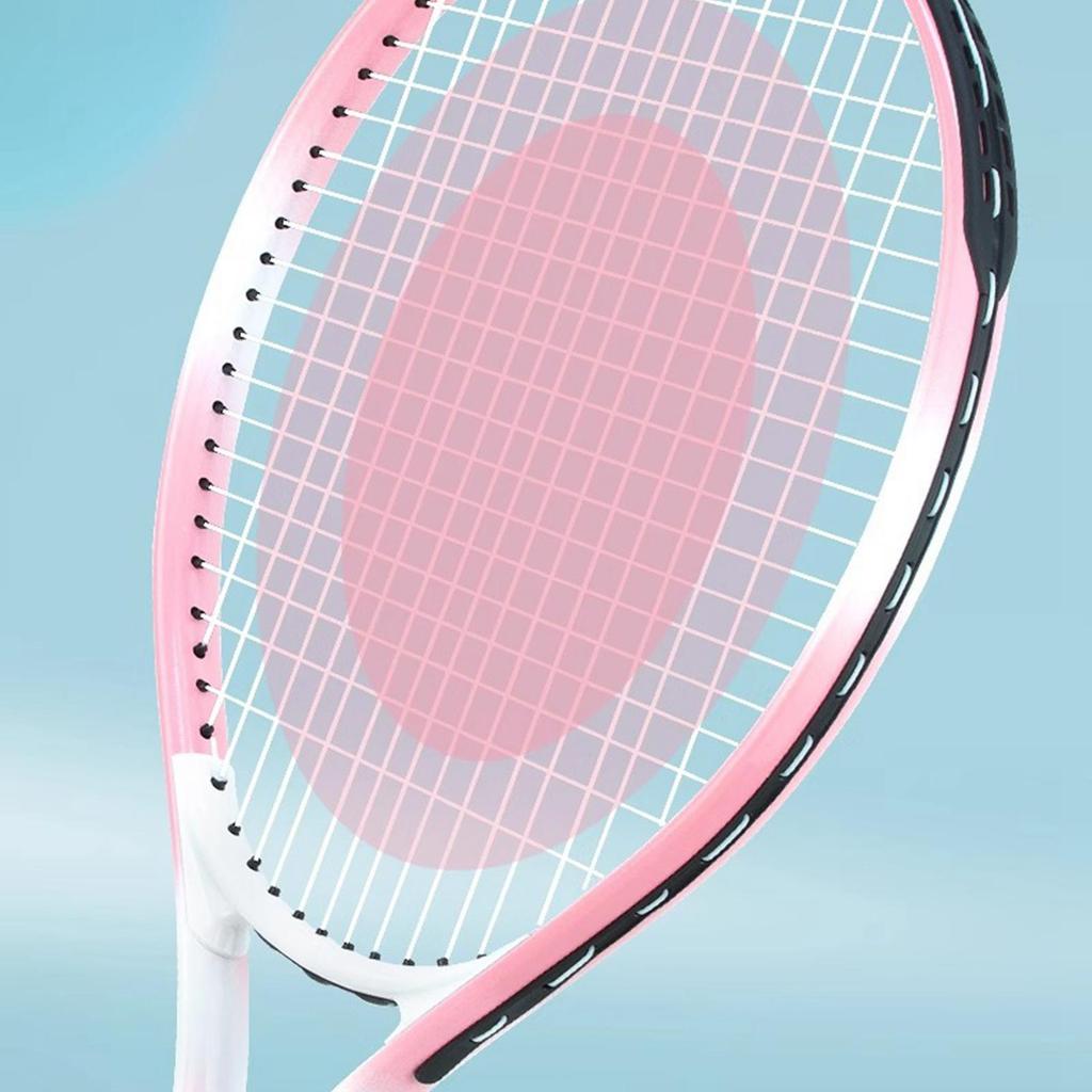 Tennis Racket Women Men Equipment Portable Practical Comfortable Grip Pink