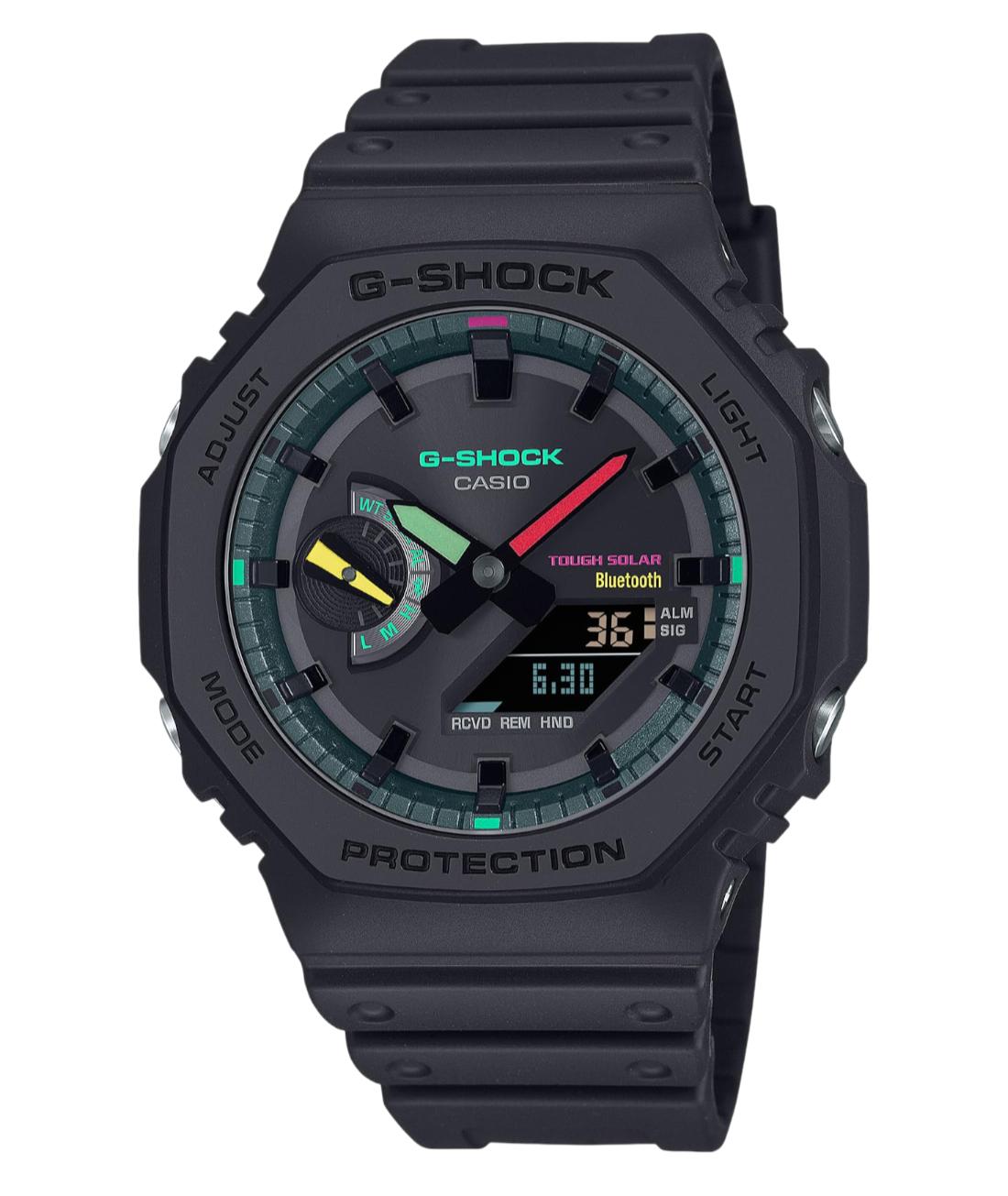 

Casio G-shock Цифровой Аналоговый Ударопрочный Солнечный Bluetooth Мужские Часы GA-B2100MF-1A чёрный