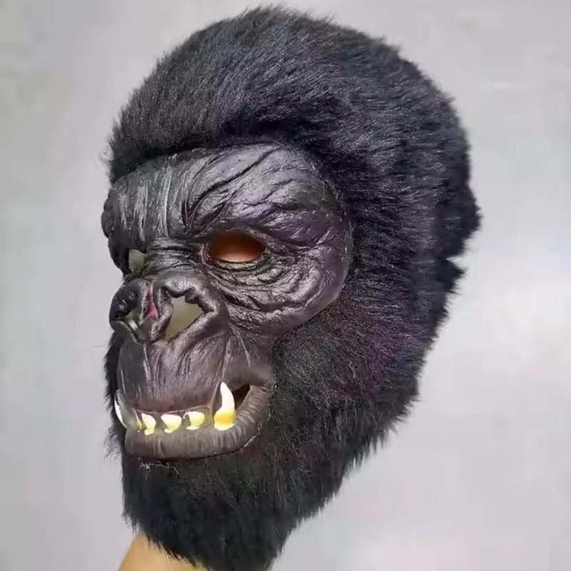 Gorilla Maske King Kong Schimpanse Cosplay Kostüm Affenmaske Tiere Latexmasken Horror Kopfbedeckung Maske für Erwachsene