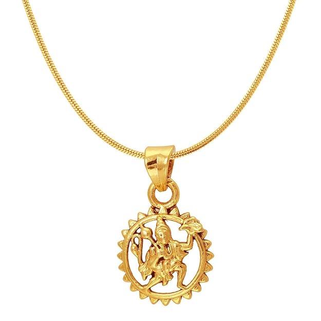 @Hanuman God Pendant with Chain for Men & Women UKU108-80%OFF