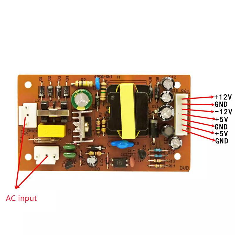 Universal DVD Power Board VCD EVD DVD Player Switch Power Board ± 12V+5V Original Universal