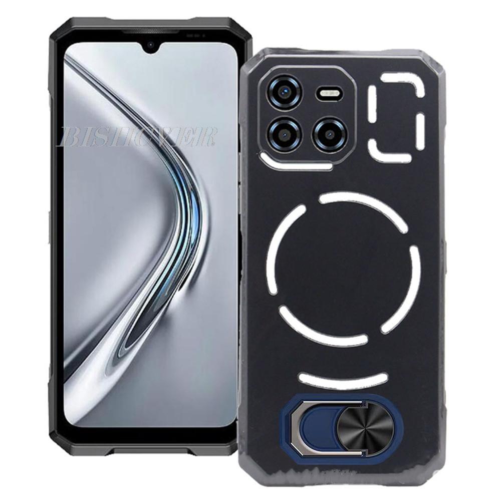 Magnet Phone Case For Doogee Blade GT Ultra 6.72" BladeGT GTUltra Shockproof Soft TPU Silicone Cover With Ring Holder