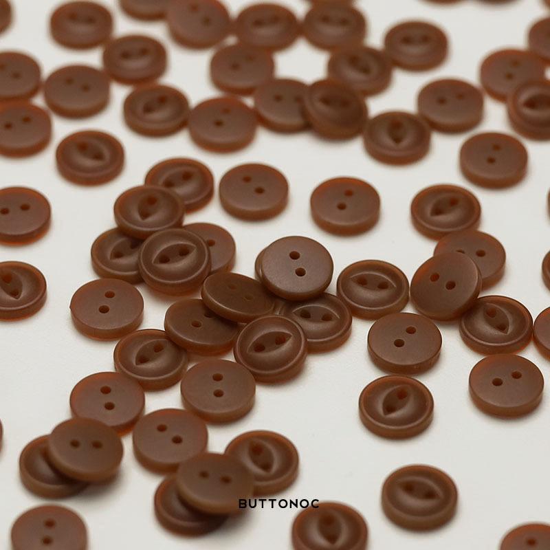 Two-Eye Resin Button Knitted Cardigan Button White Coffee Button Knitted Cardigan Sleeve Collar Button Shirt Top Accessories