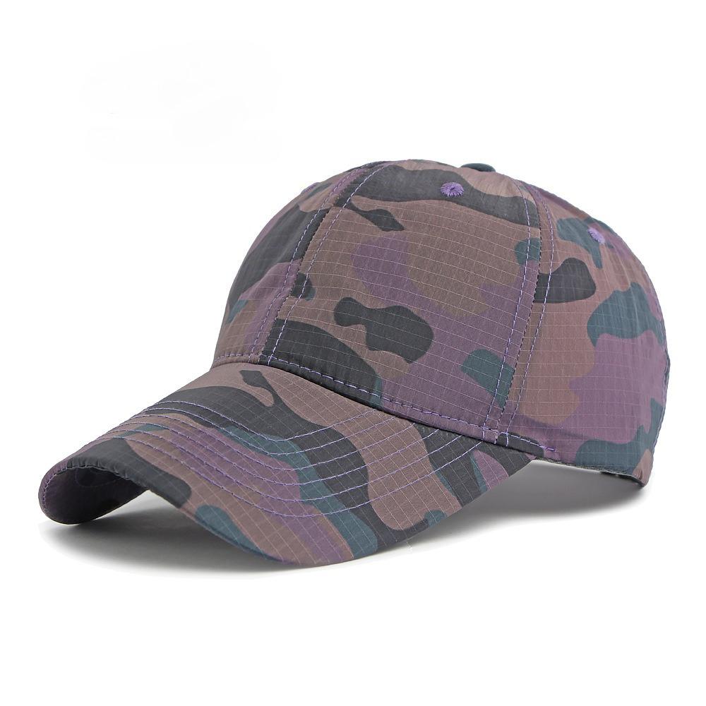 New Summer Camouflage Baseball Cap Outdoor Hiking Quick Dry Sun Hat Vintage American Style Unisex Dad Hat