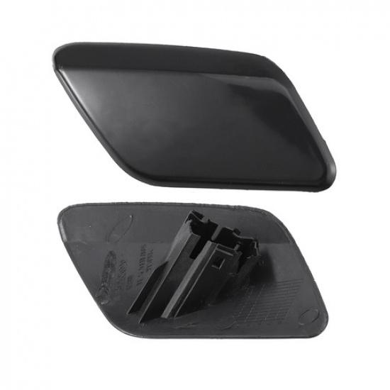 Pack of 2 For Volvo S60 Front Left Right Bumper Headlight Washer Cover Cap Black