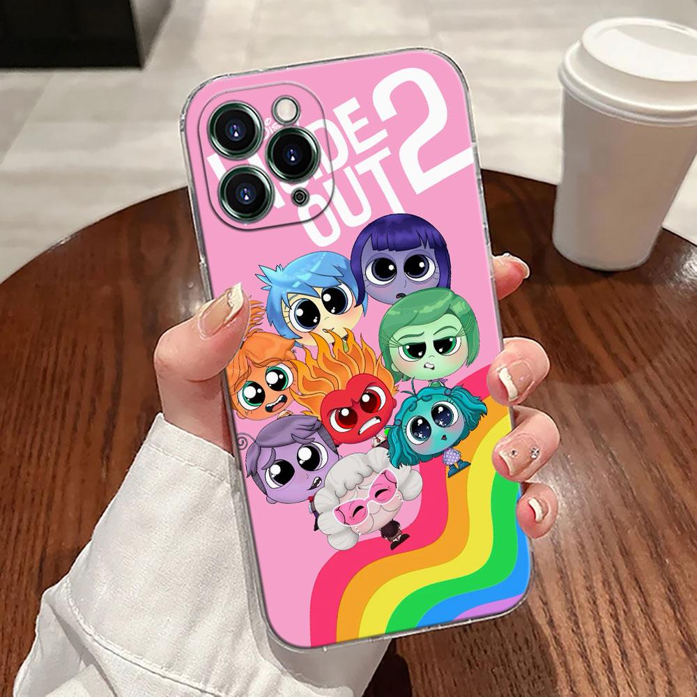 Inside Out Anger Sadness Disgust Phone Case For iPhone 17 Pro Max 17E 11 12 13 14 15 16 Pro Max Plus 17 Air 16E 7 XS Soft Cover