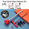 TR414 Valve Stems 23Pcs Tire Stem Tool Set, Quick Change Installer Kit with TR413/TR414 Repair Stems, 4-Way Core Removal for Cars Motorcycles