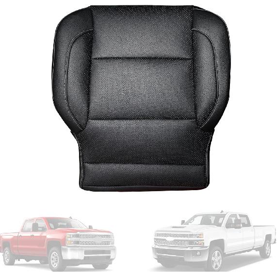 Fahrerseite Unten Leder Sitzbezug Perforiert FRSD0307DBGL Passend für Chevy Silverado 1500 2500 HD 3500 HD Tahoe Sierra LTZ 2014-2019 - Links oder Rechts