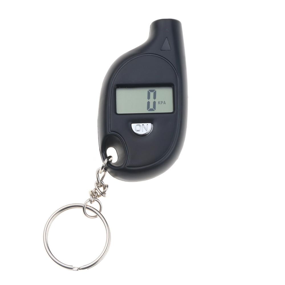 Car Bike Motor Tyre Pressure Tester Air Pressure Checker Adapter With Keychain Mini LCD Digital Tire Pressure Gauge TPMS Tools