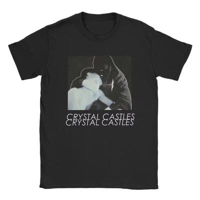 Novelty Crystal Castles T-Shirts for Men Women O Neck Cotton T Shirts Electronic Music Short Sleeve Tees Original Summer Tops