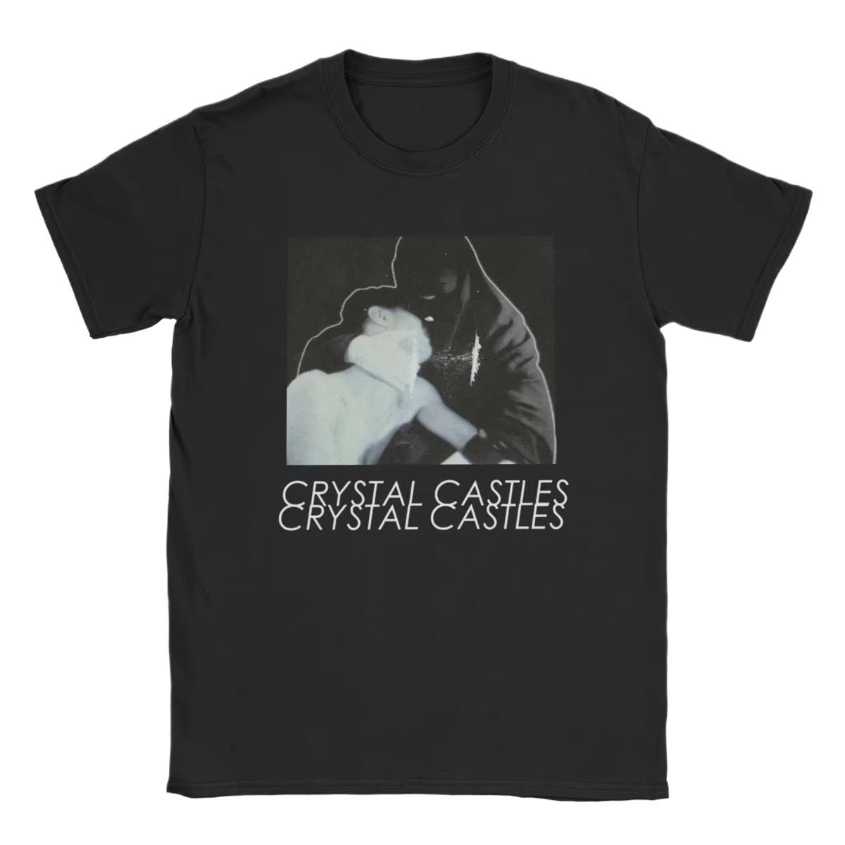 

Новые футболки Crystal Castles для мужчин и женщин, с круглым вырезом, хлопковые, с коротким рукавом, для электронной музыки, оригинальные летние топы S разноцветный