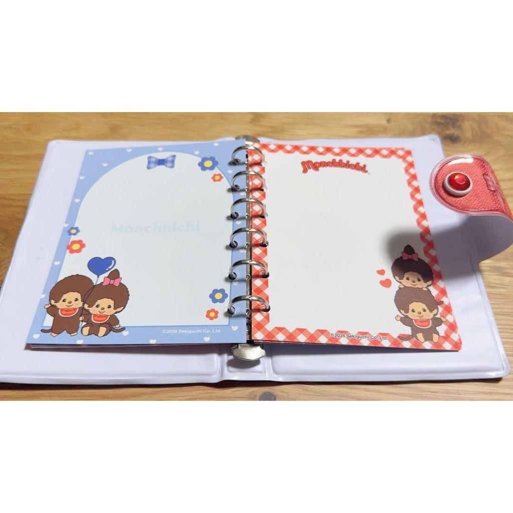 Used Monchhichi 6 Hole Binder Sticker Book