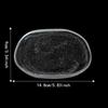 Exquisite Glass Dessert Dish Oval Shape Spit Bone Plate Simple Cold Dishes  Restaurant