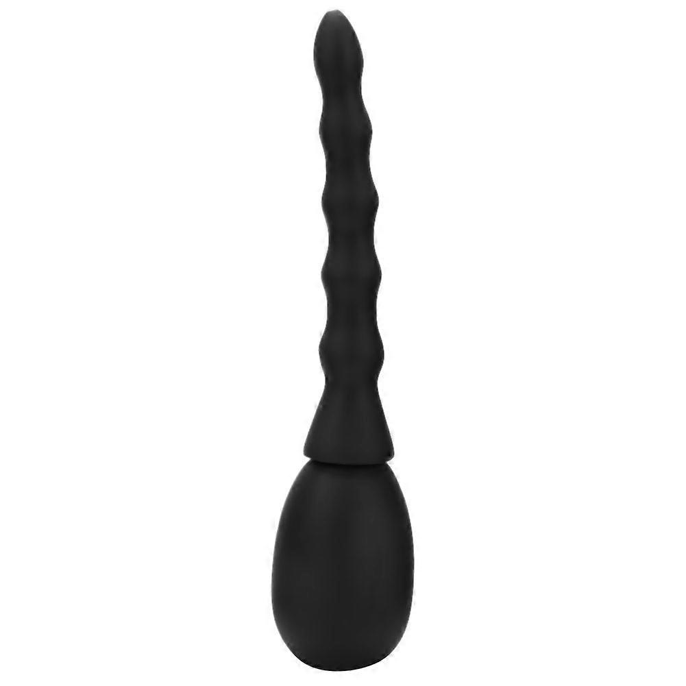 Silicone Attachment, Colon Cleanse Douche with Ridged Texture Design, Body Safe Silicone for Effective Intestinal Cleansing, Travel Ready, 210mm