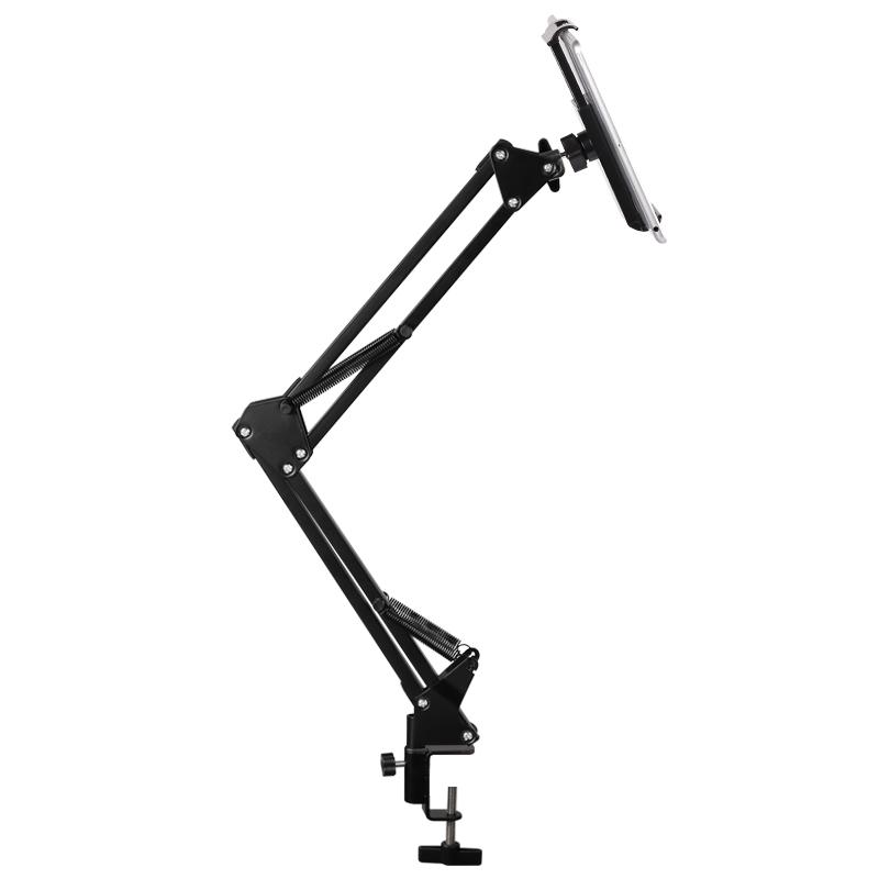 360 Degree Rotation Universal Mobile Phone Stand Holder Lazy Long Arm Phone Holder Aluminum Alloy+ABS+Carbon Steel чёрный