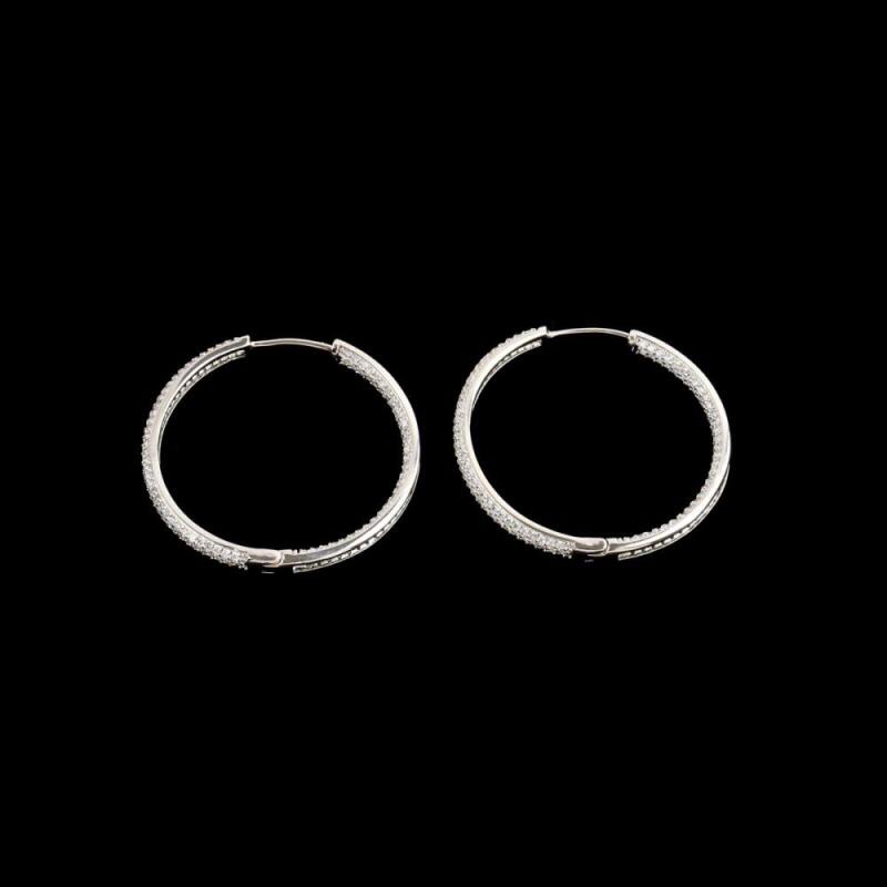 

Women s Luxury High-End Cubic Chain Ring Earrings A28410_Single Item