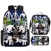Luxury Popular Funny Novelty zoonomaly 3D Printed 3pcs/Set pupil School Bags Laptop Daypack Backpack Lunch bag Pencil Case