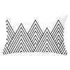 Home Geometric Peach Skin Waist Pillow Case Nordic Style Sofa Printed Pillow Case Office Lumbar Pillow