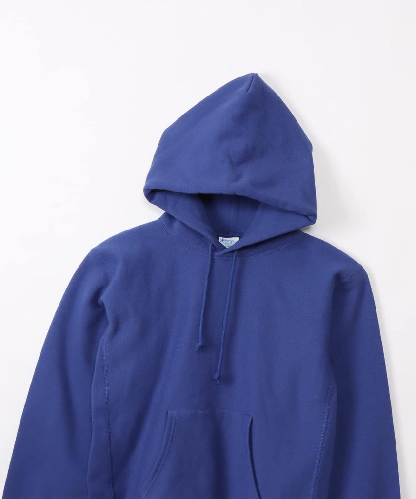 Parka Long Sleeve Brushed Lining COTTON USA Hooded Sweatshirt REVERSWEAVE Midnight Blue L [Champion] 11.5oz Reverseweave(R) C3-Y132 Men's