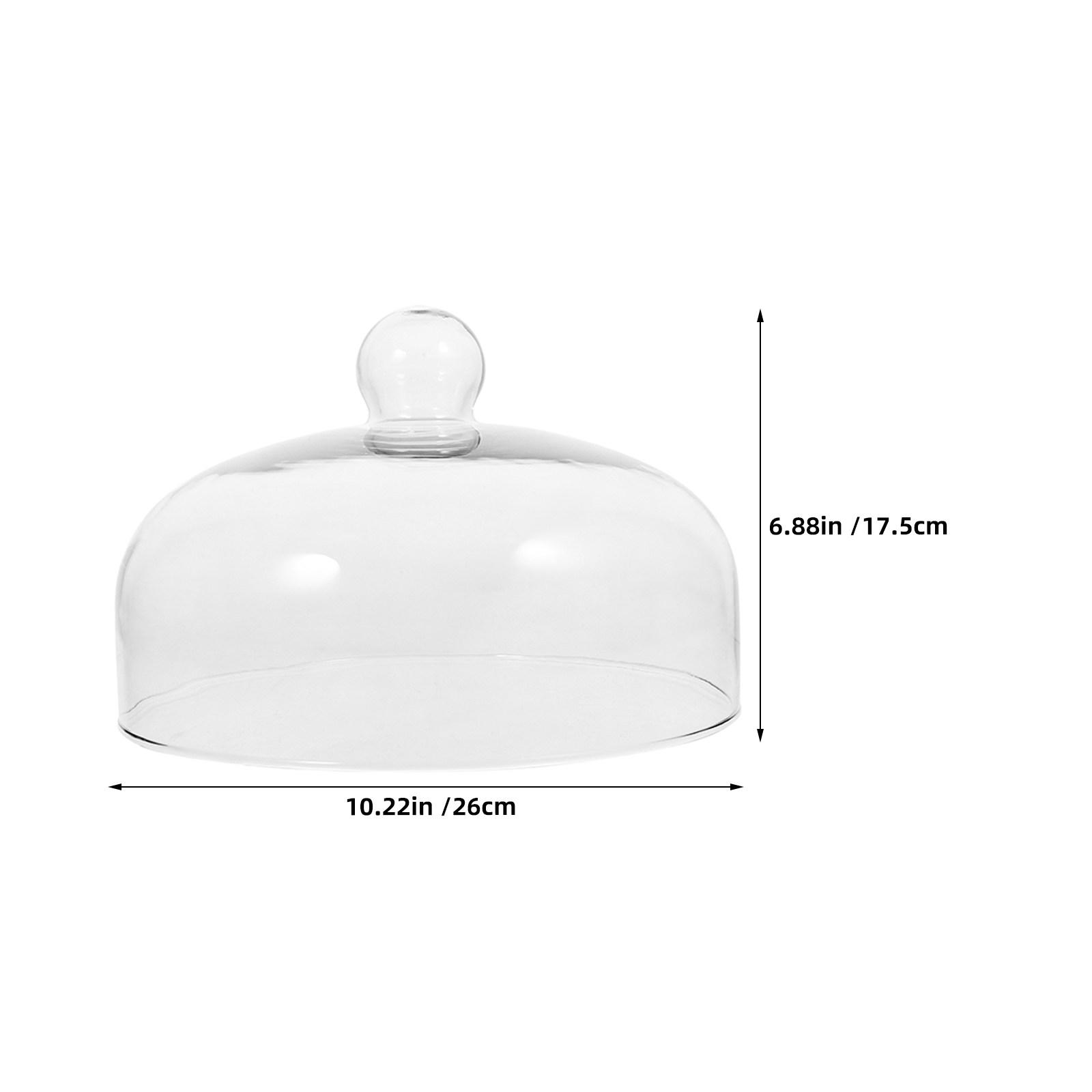 

10 Inch Oven Glass Cover Microwave Oven Splash Protector Glass Lid Food Cover Heating Transparent Dome Lid For Cooking Kitchen