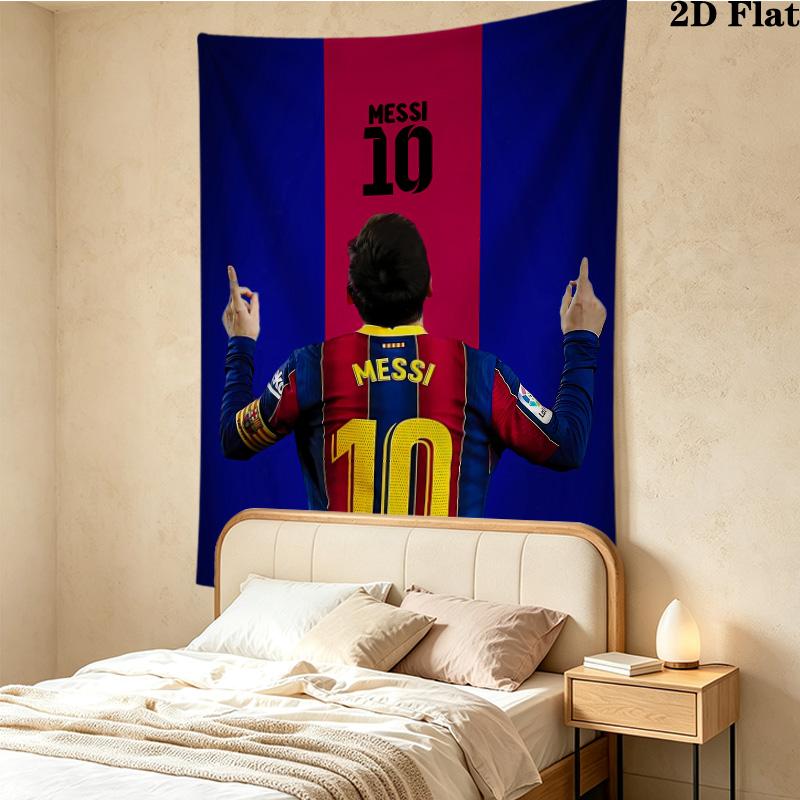 Messi Wall Tapestry Aesthetic Wall Hanging Printed Fabric Blanket Decorative Tapestries For Bedroom Living Room Home Decor