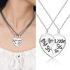 Combination Stainless Steel Lettering Love Friendship Necklaces Ins Net Red Wind Good Sister Necklaces 2 Piece Set
