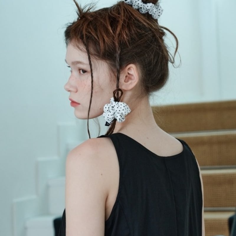 DAUGHTER Polka Dot Mini Scrunchie