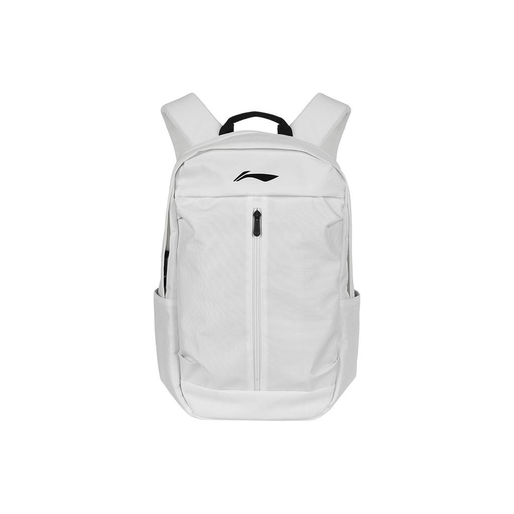 Li-Ning Ultra Lightweight Splash Resistant Multifunctional Large Capacity Polyester Backpack Unisex Backpack Black White ABSV515