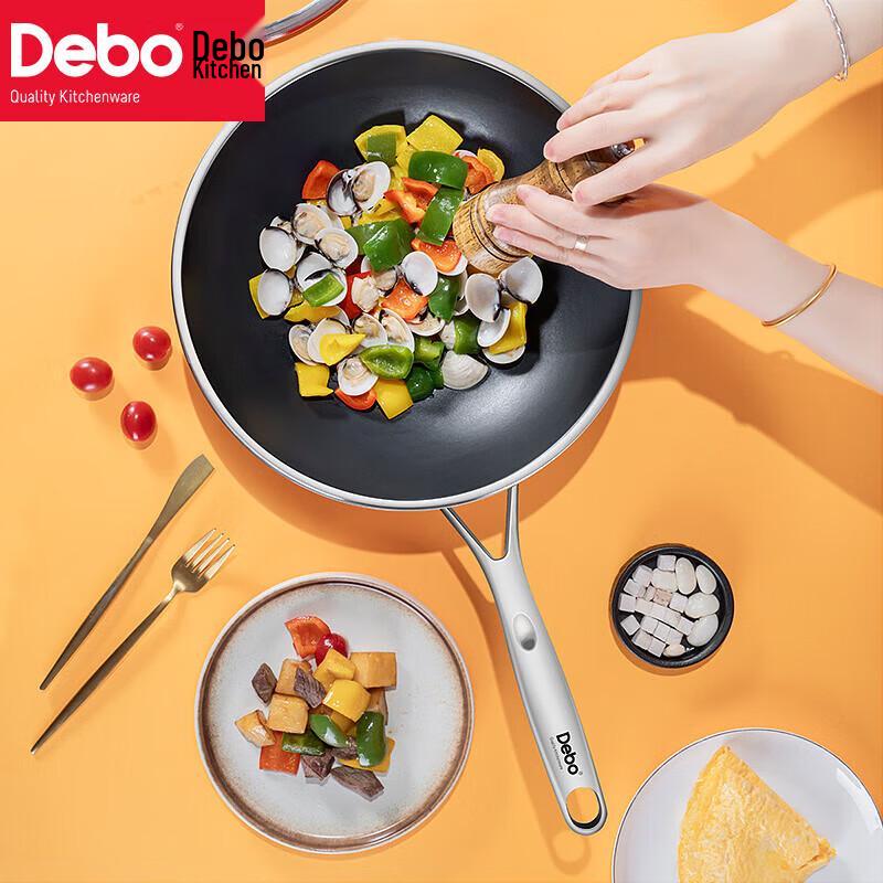 Debo Himalayan 32cm Carbon Steel Stir-Fry Wok
