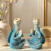 1 Stück Zen-Meditations-Schildkrötenstatue Ornament, Blauer Heilungsstil, Geeignet für Wohnzimmer, Schreibtisch, Arbeitszimmer, Heimdekoration, Ruhige Atmosphäre Deko