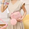 Cozy Up Xiaoxiangfeng Two-piece Travel Crossbody Diamond Grid Bag