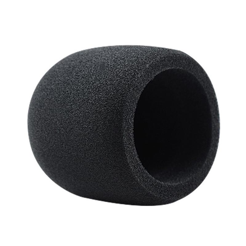1 Stück Schwarzer Mikrofon-Schaumstoffbezug Filter Windschutz Schwammabdeckung Ersatz