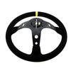 RacingGame Steering Wheels Suede PU Leather Drift Sport Deep Rally Universal Classic Microfiber Aluminum Auto Alloy 350MM 14Inch