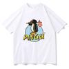 Pingu Klasické Logo Přírodní Tričko Dámské Pánské Kulatý Výstřih Tučňák Tričko Harajuku Oblečení Klasické Pohodlné Chic Y2K Oblečení