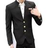 Fashion Stand Collar Full Sleeve Man Casual Blazer Marry Blazer Men Formal Work Slim Blazer