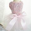 Elegant Bowknot Puppy Dresses Lace Bow Dog Tulle Skirt Pet Wedding Dresses  Small Medium Dogs
