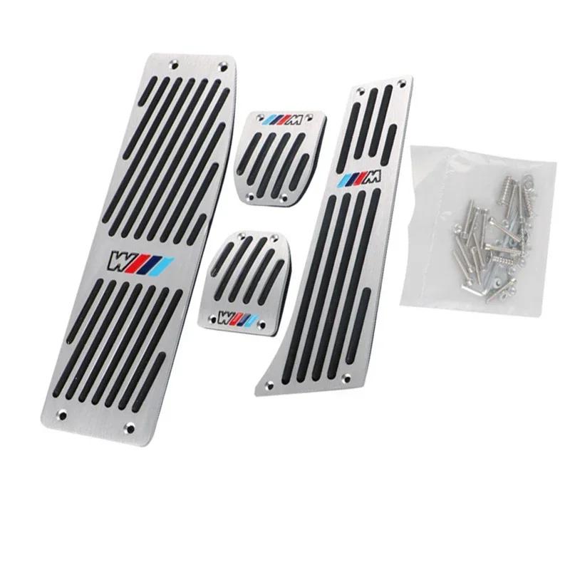 WLIB8 1set Aluminum Car Accelerator Pedal Mat for BMW F01 F02 F10 F20 F30 F31 F34 F48 F87 Car Accessories
