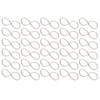 30Pcs Stainless Steel Hollow Pendant Bezel 8Shape Metal Resin Frame Jewelry Making Open Bezel