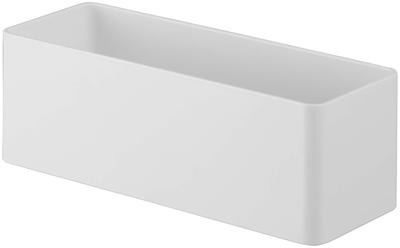 Yamazaki Jitsugyo 5966 Filmhakenleiste, W18, Weiß, ca. B18 x T7,5 x H6 cm MIST Schwimmende Schüttgutaufbewahrung Waschraumaufbewahrung Küchenaufbewahrung