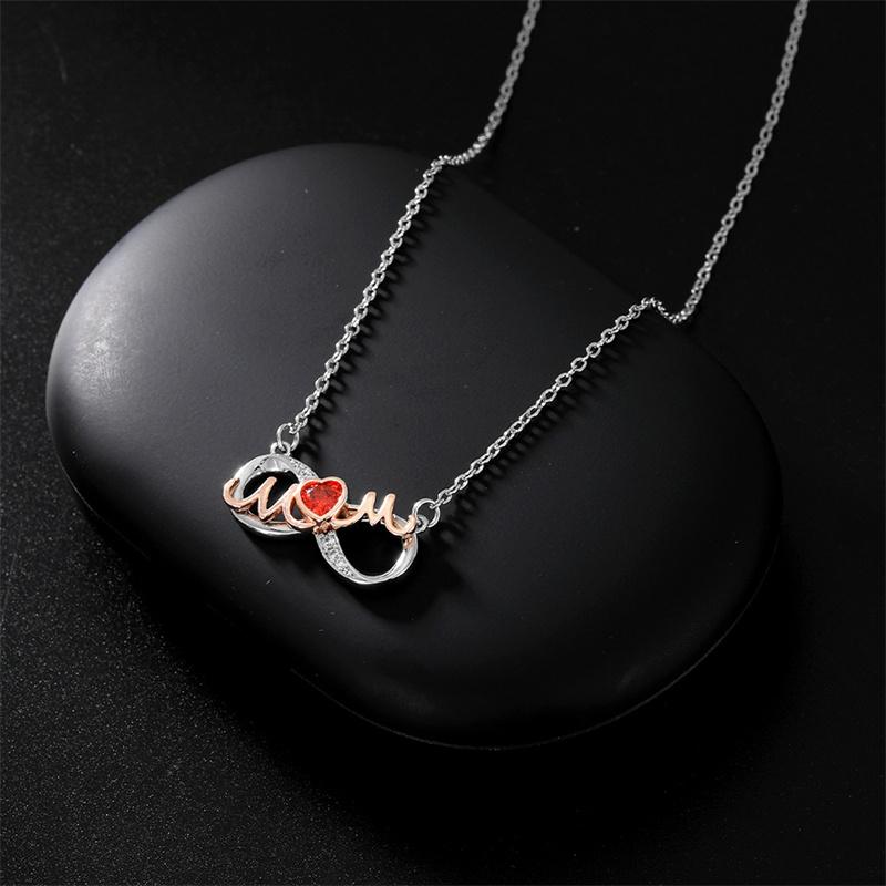 Mama Naszyjnik Serce Krzyż Prezent na Dzień Matki Naszyjnik Wisiorek