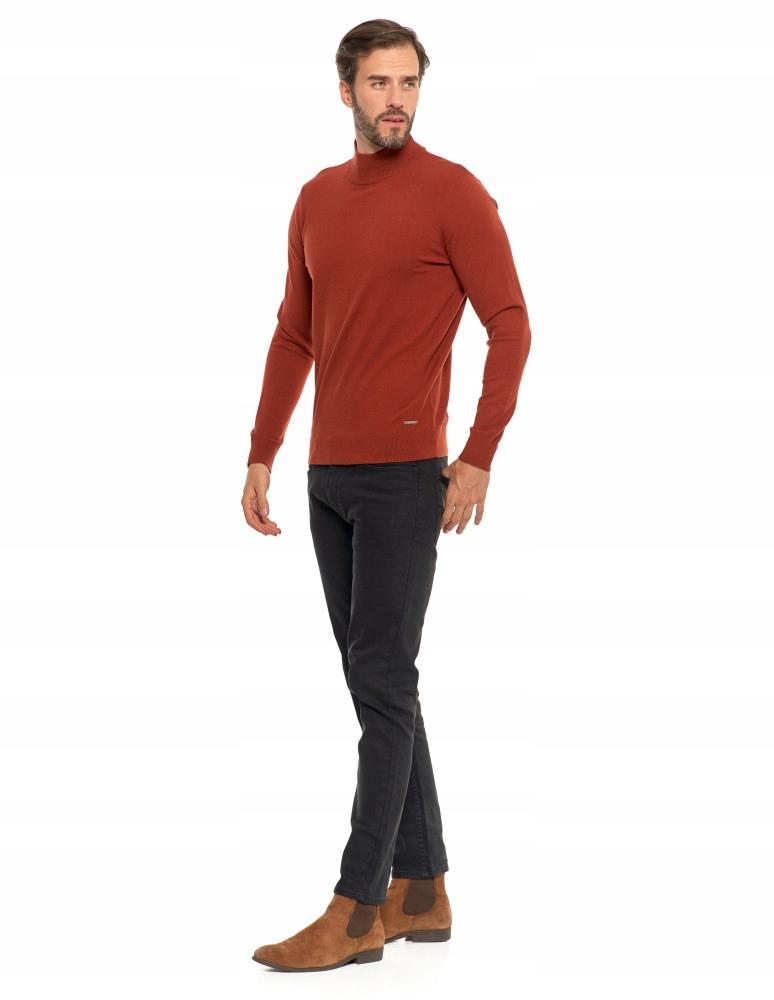 Men's Sweater Elegant Classic Turtleneck Fashionable Long Sleeve MORAJ S beige
