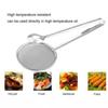 1PCS  2-in-1 Kitchen Multi-functional Stainless Steel Clamp Strainer Filter Spoon With Clip Food Kitchen Oil-Frying Salad BBQ Filter