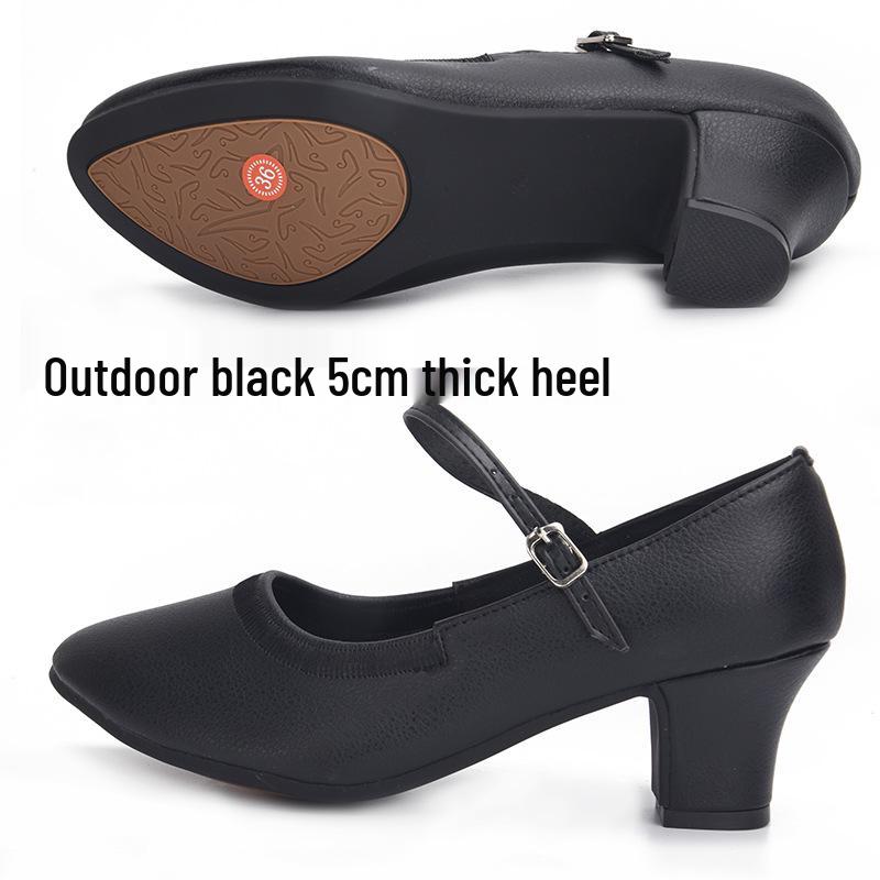 Women's Soft Sole Ballroom & Square Dance Shoes - Ox Tendon Sole for Modern Latin and Waltz.