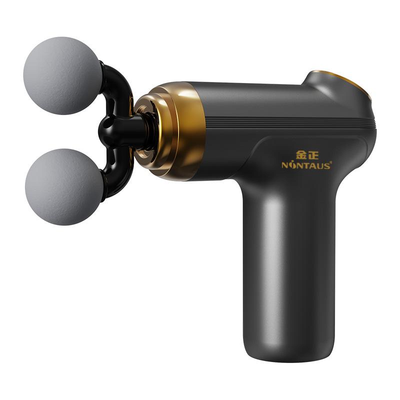 Double Head Fascia Gun USB Charging Massage Gun Fascia Instrument Muscle Relaxation Vibration Fitness Equipment Neck Membrane Gun