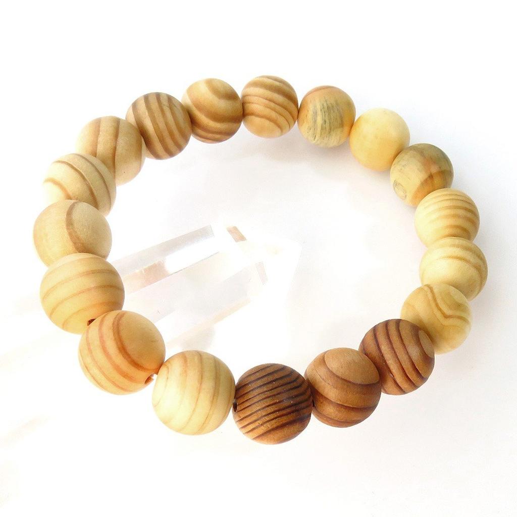 Koya Dağı Rikuboku Ahşap Dünya Budist Duası Doğal Güç Taşı [ALTIN TAŞ] Bileklik, 13mm, Kutu, Miras, Boncuklar, Taş,