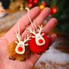 1 Stück Weihnachtsdekorationen Filz Hirsch Anhänger kreativ neu Elch Anhänger Weihnachtsbaum hängende Geschenke