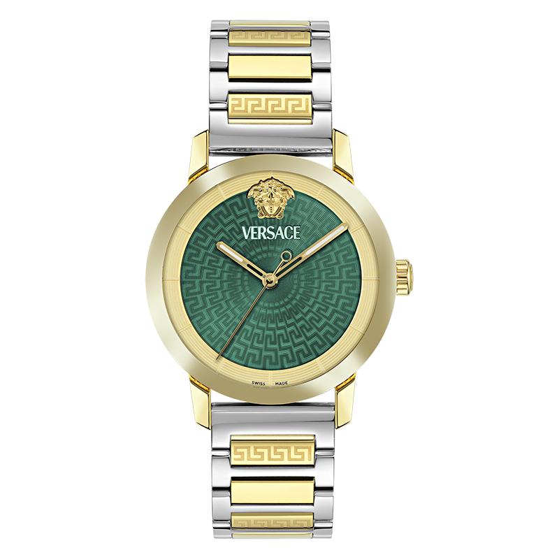 Versace V Helix Bracelet Watch Two-Tone Men Watches Gold VE9G00324